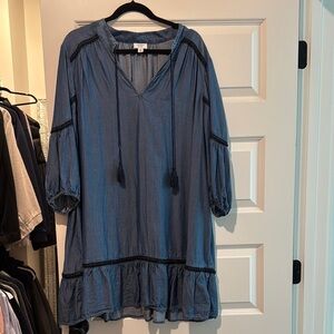 Blue Boho Tunic Dress